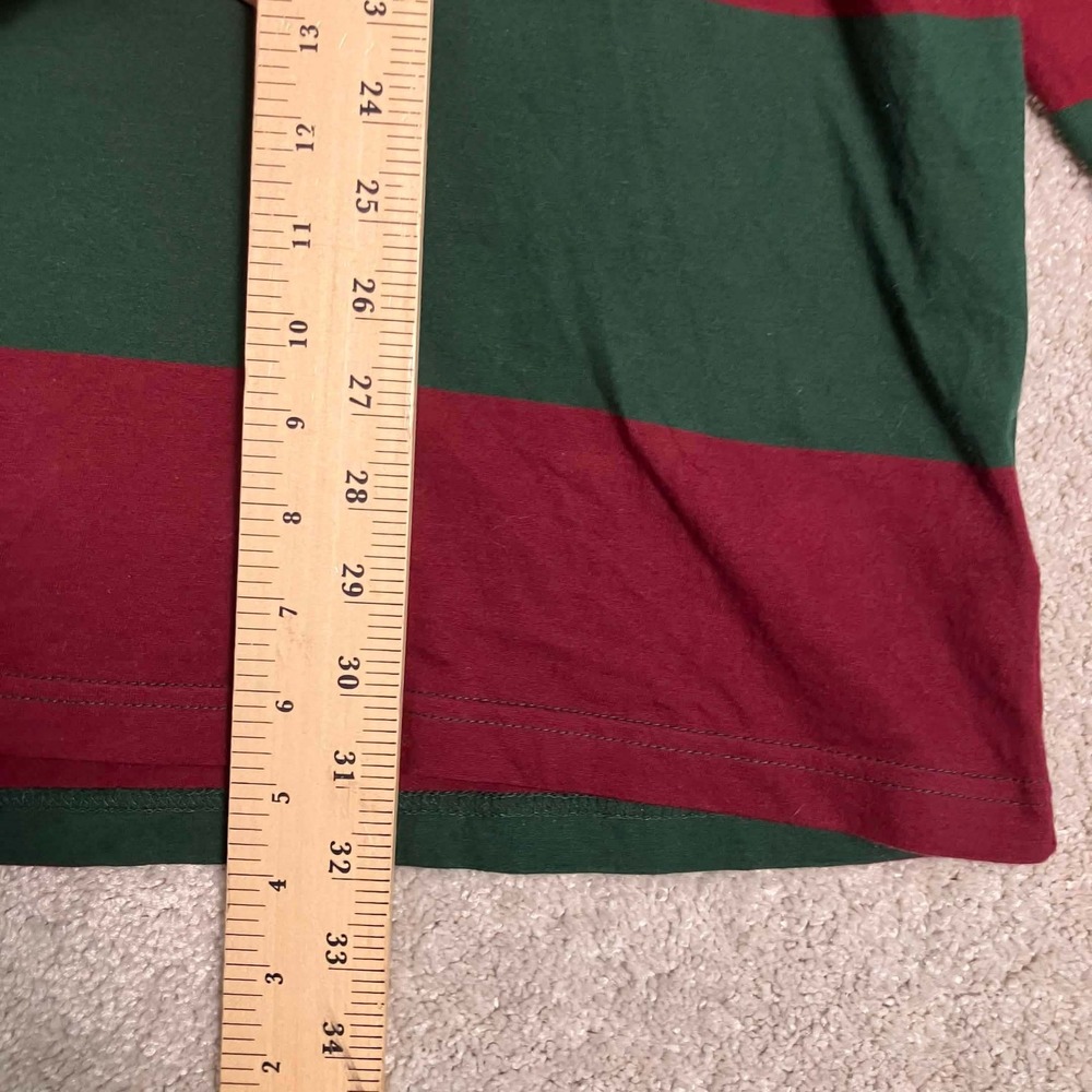 Polo Ralph Lauren Hoodie Mens 3XB Green Red Striped Long Sleeve Cotton Big Tall - Picture 13 of 16